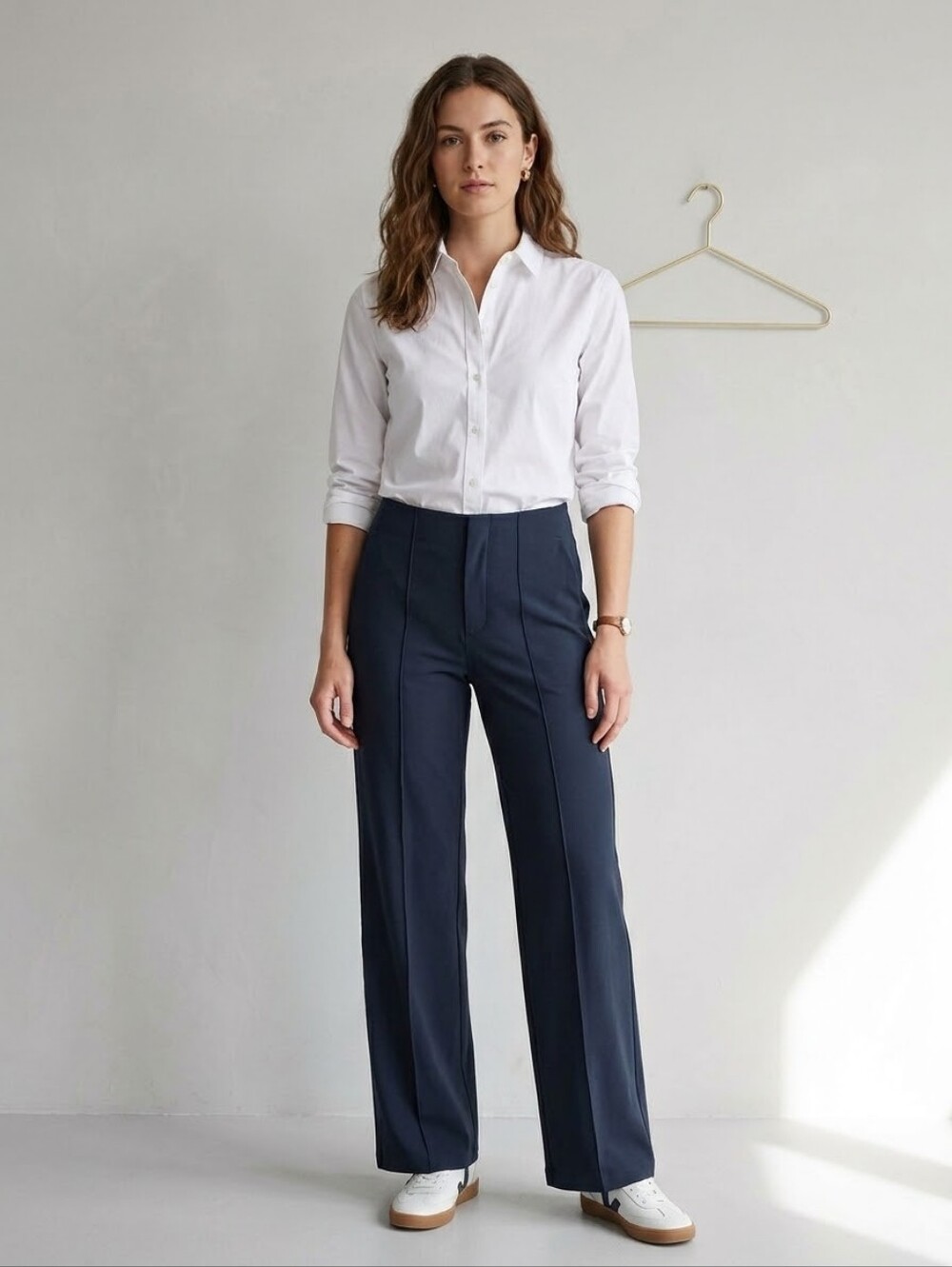 Vuori Womens Pleated Pants Navy Sm